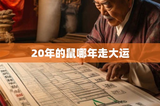 20年的鼠哪年走大运