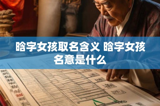 晗字女孩取名含义 晗字女孩名意是什么 晗字女孩取名含义 晗字女孩名意是什么