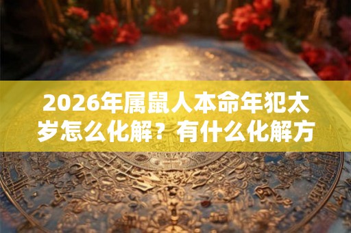 2026年属鼠人本命年犯太岁怎么化解？有什么化解方法？