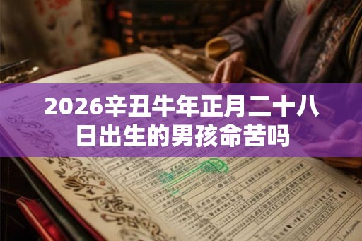 2026辛丑牛年正月二十八日出生的男孩命苦吗 2026辛丑牛年正月二十八日出生的男孩命苦吗