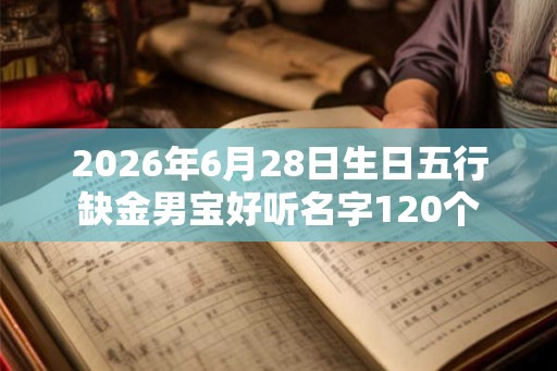 2026年6月28日生日五行缺金男宝好听名字120个