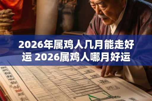 2026年属鸡人几月能走好运 2026属鸡人哪月好运