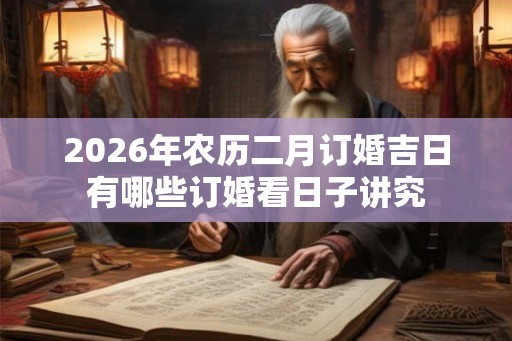 2026年农历二月订婚吉日有哪些订婚看日子讲究