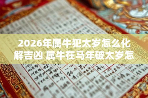 2026年属牛犯太岁怎么化解吉凶 属牛在马年破太岁怎么办