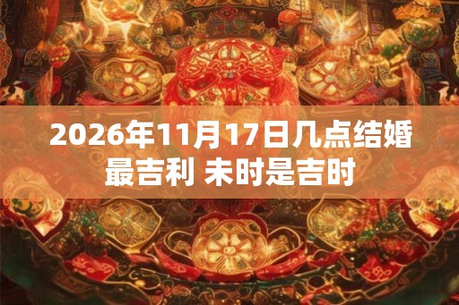 2026年11月17日几点结婚最吉利 未时是吉时