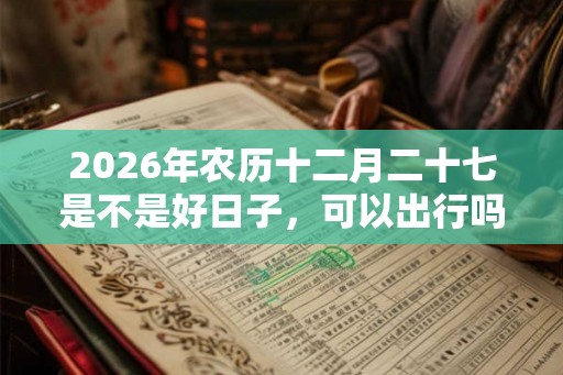 2026年农历十二月二十七是不是好日子，可以出行吗？