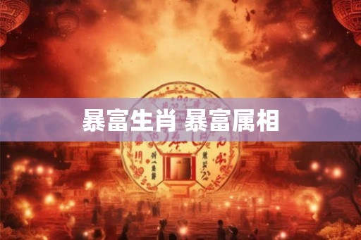 暴富生肖 暴富属相