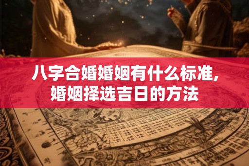 八字合婚婚姻有什么标准,婚姻择选吉日的方法