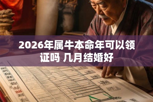 2026年属牛本命年可以领证吗 几月结婚好 2026年属牛本命年可以领证吗 几月结婚好