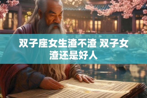 双子座女生渣不渣 双子女渣还是好人 双子座女生渣不渣 双子女渣还是好人