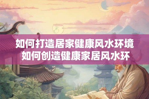 如何打造居家健康风水环境 如何创造健康家居风水环境