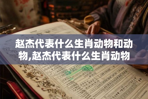 赵杰代表什么生肖动物和动物,赵杰代表什么生肖动物和动物之间