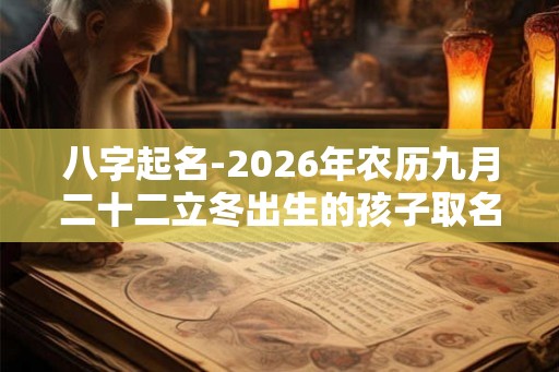 八字起名-2026年农历九月二十二立冬出生的孩子取名用字