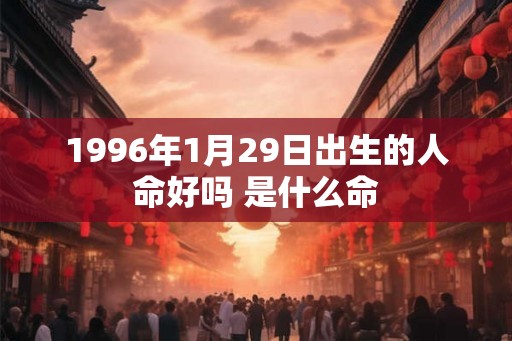 1996年1月29日出生的人命好吗 是什么命 1996年1月29日出生的人命好吗 是什么命