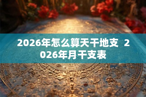 2026年怎么算天干地支  2026年月干支表