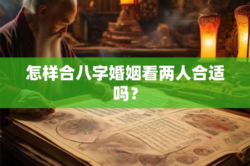 怎样合八字婚姻看两人合适吗？