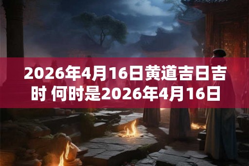 2026年4月16日黄道吉日吉时 何时是2026年4月16日的黄道吉日吉时