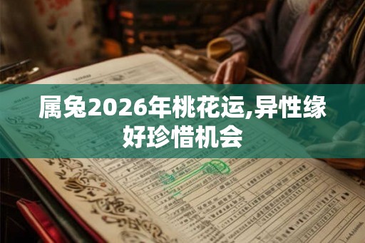 属兔2026年桃花运,异性缘好珍惜机会 属兔2026年桃花运,异性缘好珍惜机会