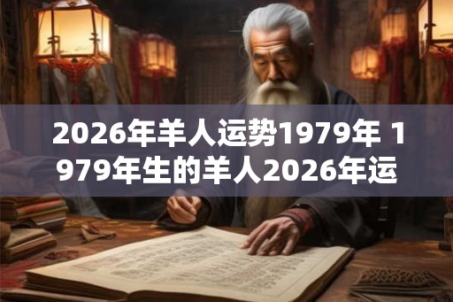 2026年羊人运势1979年 1979年生的羊人2026年运势如何