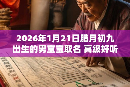 2026年1月21日腊月初九出生的男宝宝取名 高级好听
