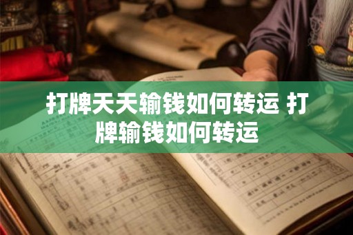 打牌天天输钱如何转运 打牌输钱如何转运 打牌天天输钱如何转运 打牌输钱如何转运