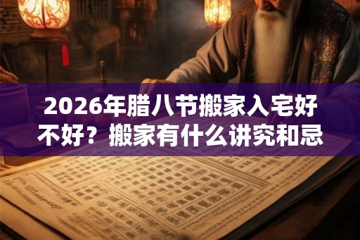 2026年腊八节搬家入宅好不好？搬家有什么讲究和忌讳？