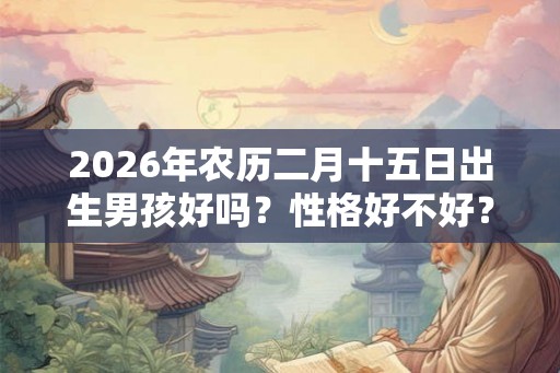 2026年农历二月十五日出生男孩好吗？性格好不好？