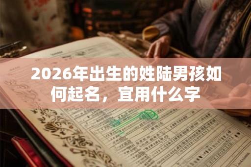 2026年出生的姓陆男孩如何起名，宜用什么字