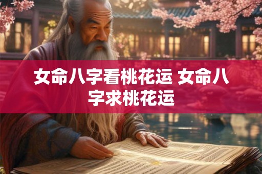 女命八字看桃花运 女命八字求桃花运