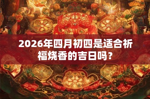 2026年四月初四是适合祈福烧香的吉日吗？