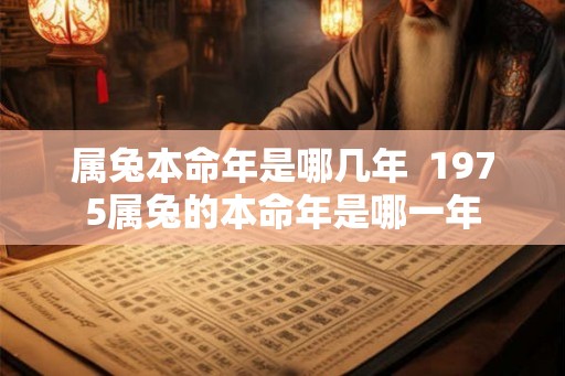 属兔本命年是哪几年  1975属兔的本命年是哪一年