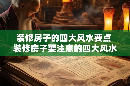 装修房子的四大风水要点 装修房子要注意的四大风水