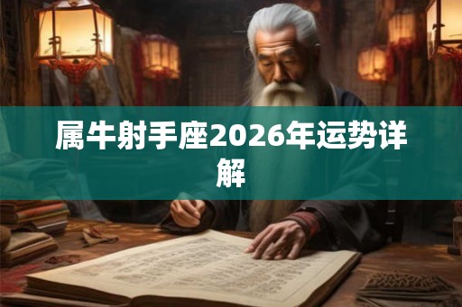 属牛射手座2026年运势详解