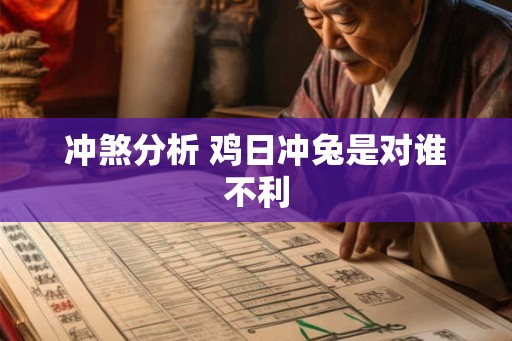冲煞分析 鸡日冲兔是对谁不利
