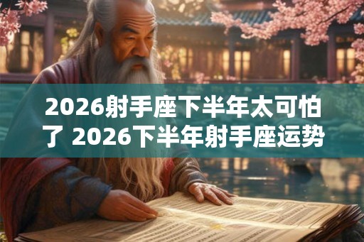 2026射手座下半年太可怕了 2026下半年射手座运势怎么样