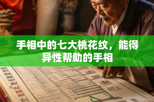 手相中的七大桃花纹，能得异性帮助的手相