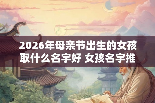 2026年母亲节出生的女孩取什么名字好 女孩名字推荐