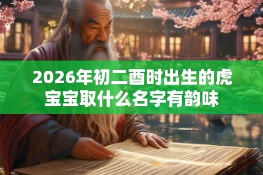 2026年初二酉时出生的虎宝宝取什么名字有韵味