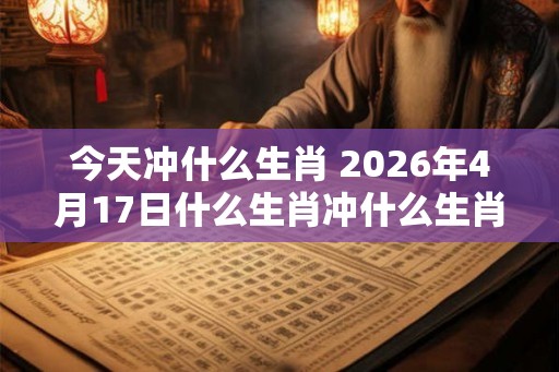 今天冲什么生肖 2026年4月17日什么生肖冲什么生肖