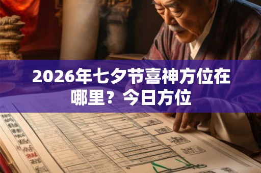 2026年七夕节喜神方位在哪里？今日方位