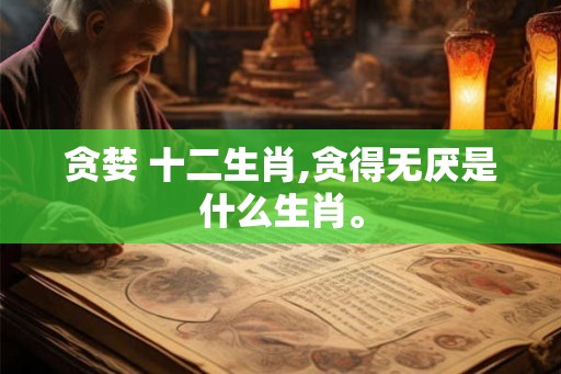 贪婪 十二生肖,贪得无厌是什么生肖。 贪婪 十二生肖,贪得无厌是什么生肖。