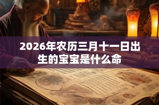 2026年农历三月十一日出生的宝宝是什么命