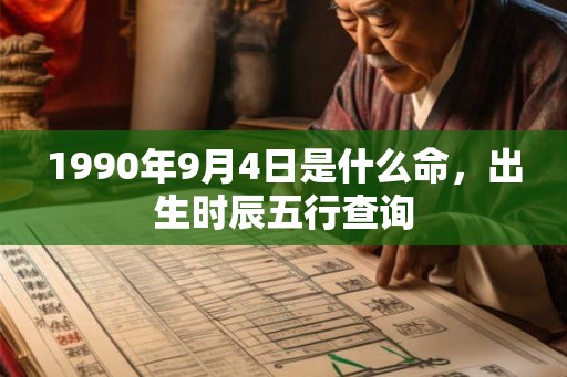 1990年9月4日是什么命，出生时辰五行查询