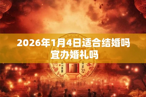 2026年1月4日适合结婚吗 宜办婚礼吗