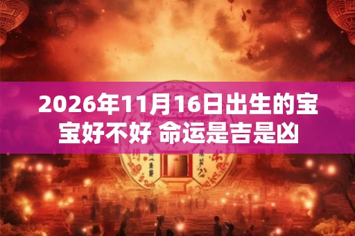 2026年11月16日出生的宝宝好不好 命运是吉是凶