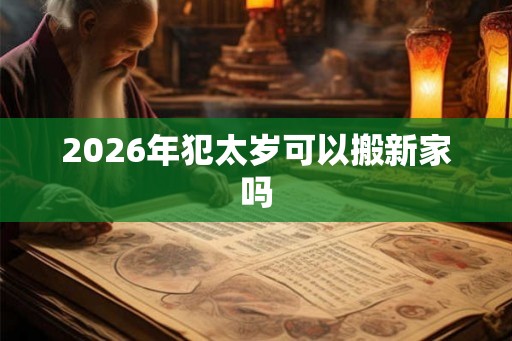 2026年犯太岁可以搬新家吗