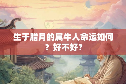 生于腊月的属牛人命运如何?好不好? 生于腊月的属牛人命运如何?好不好?
