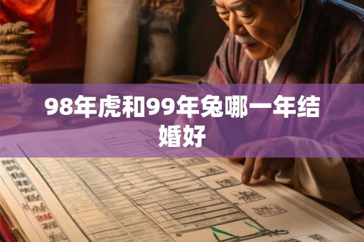 98年虎和99年兔哪一年结婚好 98年虎和99年兔哪一年结婚好