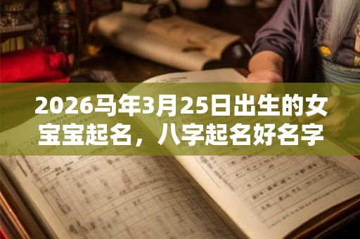 2026马年3月25日出生的女宝宝起名,八字起名好名字大全 2026马年3月25日出生的女宝宝起名,八字起名好名字大全