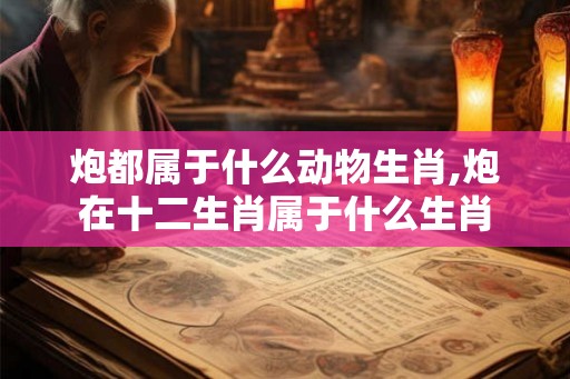 炮都属于什么动物生肖,炮在十二生肖属于什么生肖 炮都属于什么动物生肖,炮在十二生肖属于什么生肖